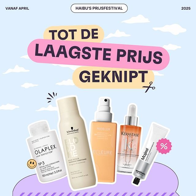 Haibu's Prijsfestival: tot de laagste prijs geknipt!