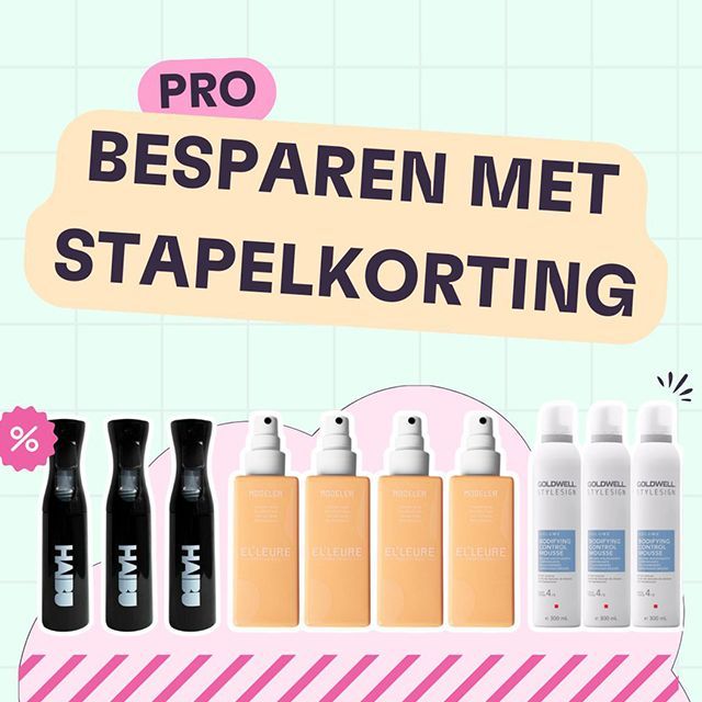 Slim inkopen voor je salon met stapelkortingen!