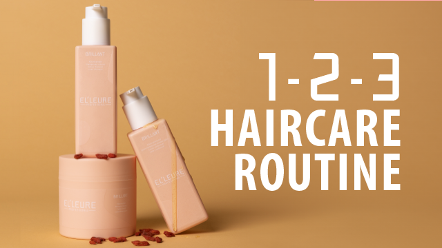 1-2-3 haircare routine
