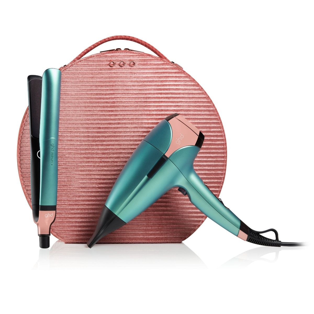 Afbeelding van ghd Dreamland Platinum+ Hair Dryer Helios Deluxe Giftset Limited Edition Turquoise