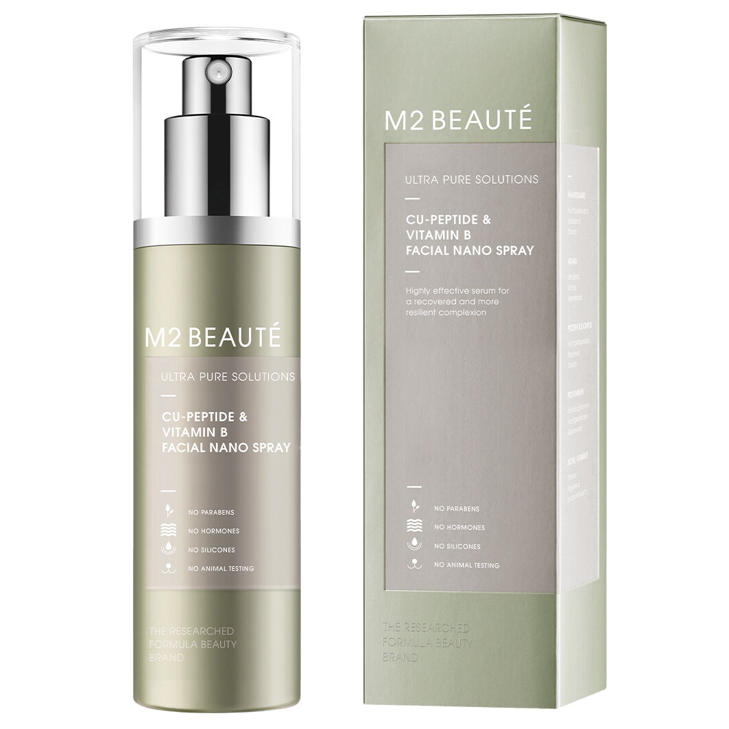 M2 Beauté Ultra Pure Solutions Cu-Peptide & Vitamin B Facial Nano Spray 75ml main product photo
