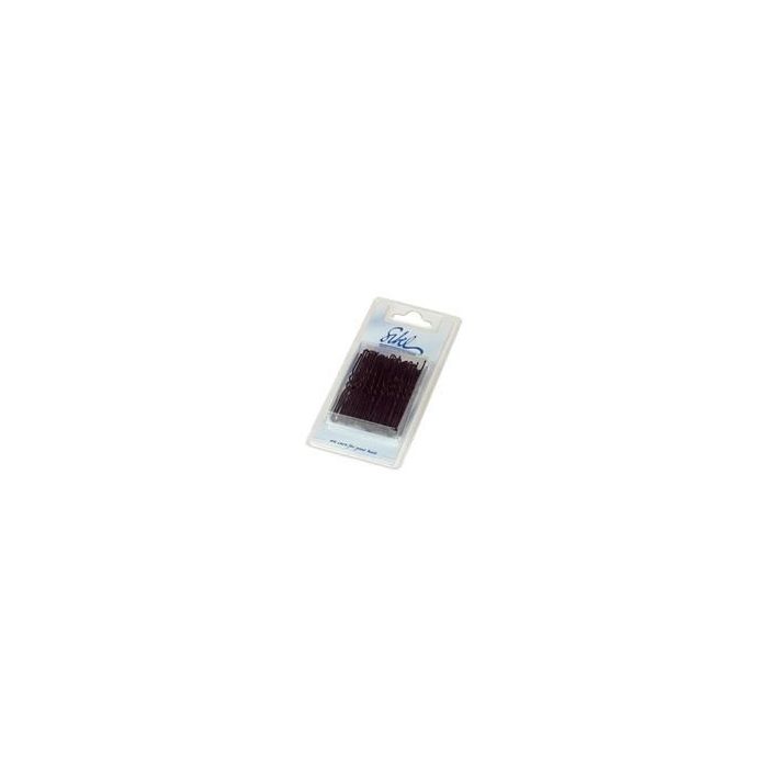 Sibel Postichenaalden geribbeld Zwart 65mm- 50st main product photo