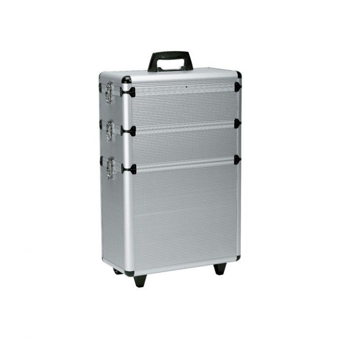 Blijkbaar wijk Elektrisch Sibel Aluminium koffer 3-delig op wieltjes Zilver 65x43x22cm