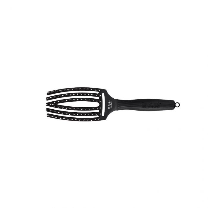 Olivia Garden Fingerbrush Combo Zwart Medium main product photo