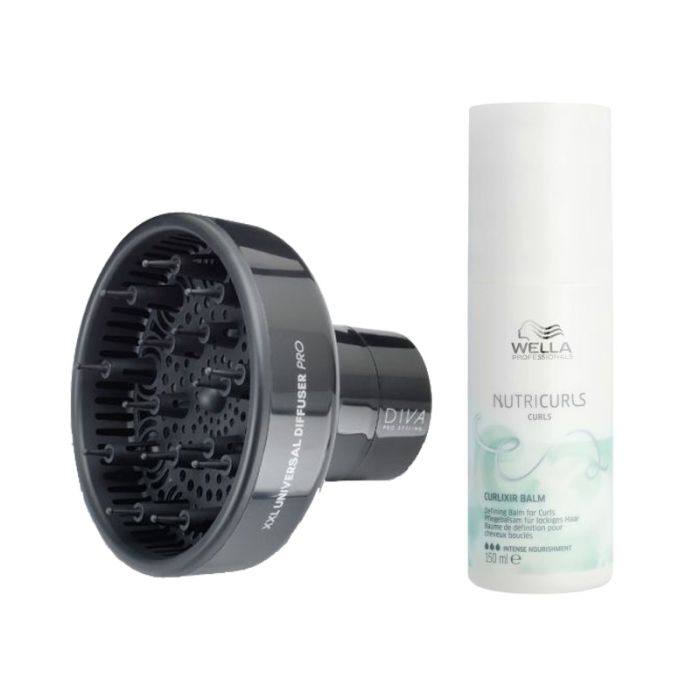 Diva Pro XXL Pro Diffuser Wella Nutricurls Curlixir Balm 150ml