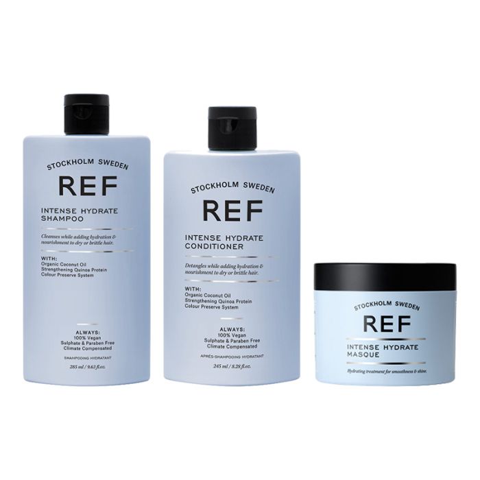 REF Intense Hydrate Shampoo 285ml + Conditioner 245ml + Mask 250ml main product photo