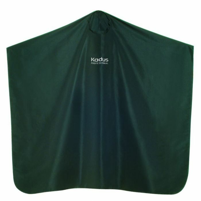 Kadus Professional Kapmantel met Kadus Professional logo en drukknoopsluiting 100% polyester zwart main product photo