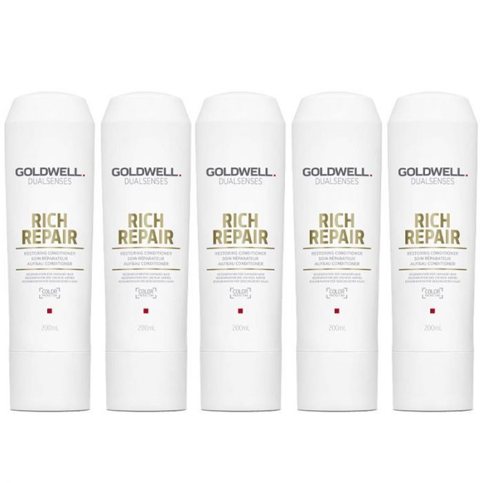 5x Goldwell Dualsenses Rich Repair Restoring Conditioner 200ml main product photo