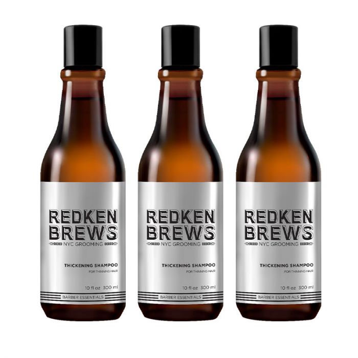 Redken Brews Thickening Shampoo 3x 300ml = 900ml main product photo