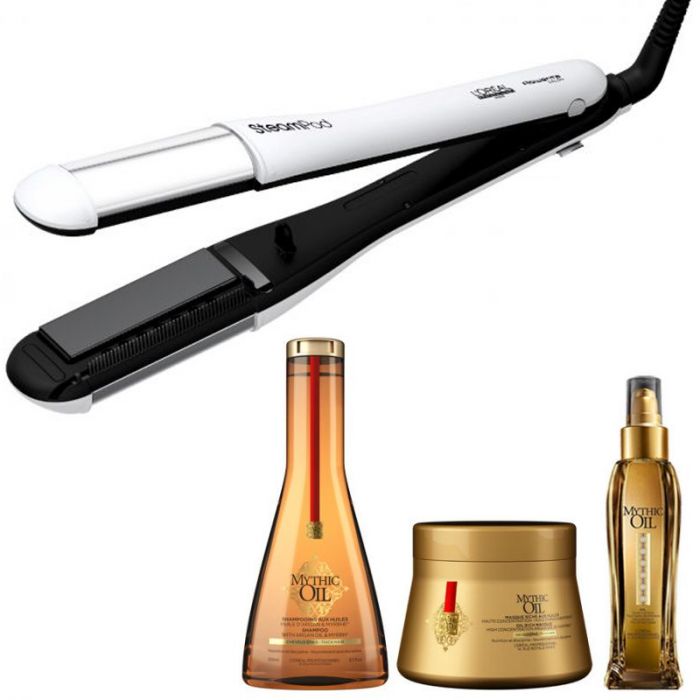 L'Oréal Steampod 4.0 + Mythic Oil set - dik haar main product photo