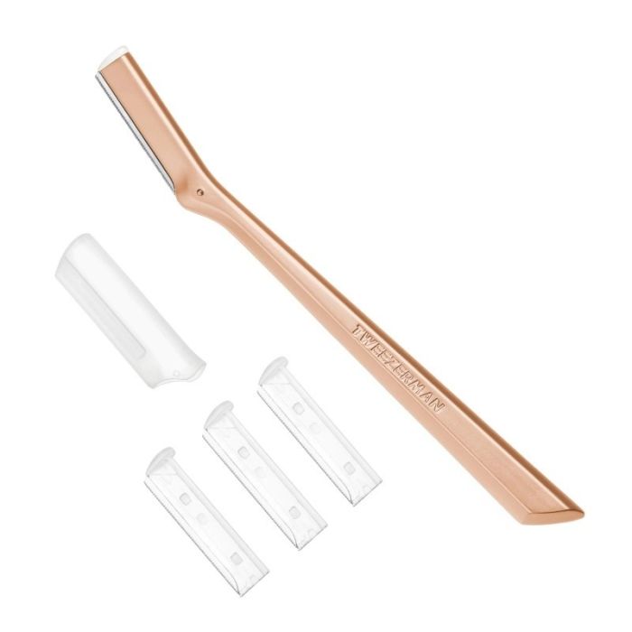Tweezerman Facial Razor Rose Gold main product photo