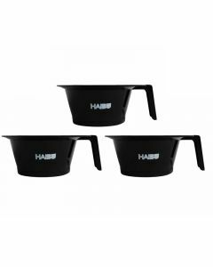 3x Haibu Essentials Verfbakje Antislip met handvat zwart