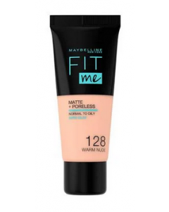Maybelline Fit Me Foundation 128 Warm Nude 30ml