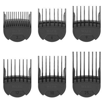 Wahl Opzetkam Set 1 t/m 8 Zwart 3-25mm
