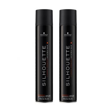 2x Schwarzkopf Silhouette Super Hold Spray 500ml