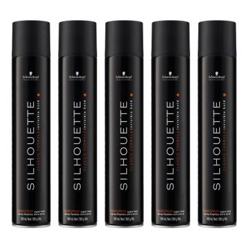 5x Schwarzkopf Silhouette Super Hold Spray 500ml