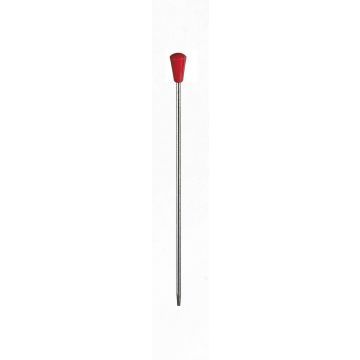 Comair Metalen spelden met plastic kop, kleur rood, 85 mm Rood 50st