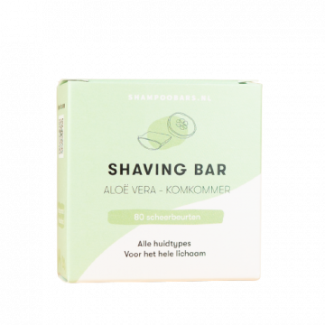 ShampooBars Shaving Bar Aloe Vera & Komkommer 