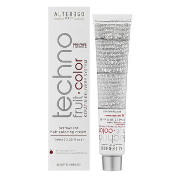 Alterego Techno Fruit Color Permanent Hair Coloring Cream 7/4 100ml