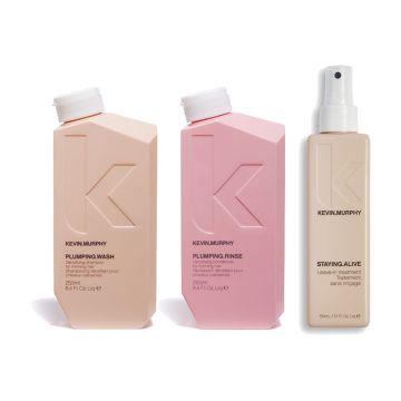Kevin Murphy Plumping.Wash 250ml + Plumping.Rinse 250ml + Staying.Alive 150ml