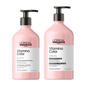 L'Oréal Serie Expert Vitamino Color Shampoo 500ml + Conditioner 750ml