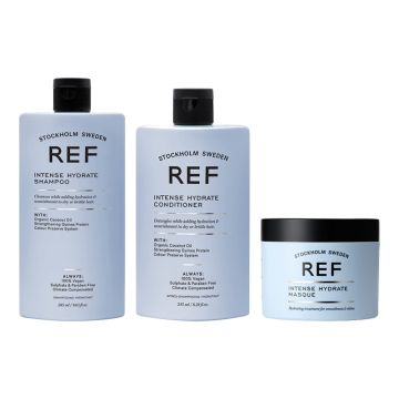 REF Intense Hydrate Shampoo 285ml + Conditioner 245ml + Mask 250ml