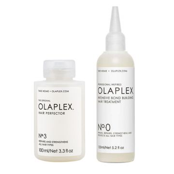 Beschadigd haar pakket Olaplex No.0 + 3