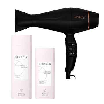 Varis Dryer SB2 + Kerasilk Color Protect Conditioner + Kerasilk Color Protect Shampoo