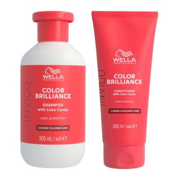 Wella Invigo Brilliance Weerbarstig Shampo 250ml + Conditioner 200ml