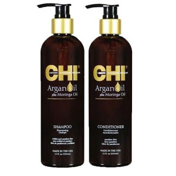 CHI Argan Oil Shampoo 340ml + Conditioner 340ml
