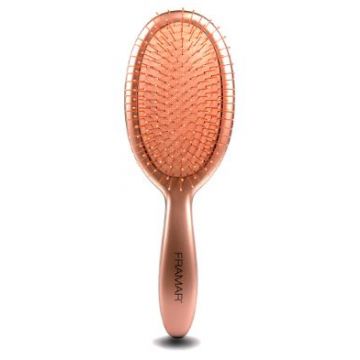 Framar	Detangle Brush 	Metallic Rosé Gold 
