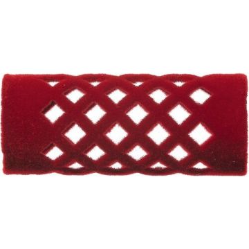 Efalock Fluwelen roller kort rood 18mm
