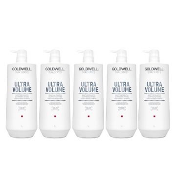 5x Goldwell Dualsenses Ultra Volume Bodifying Shampoo 1000ml