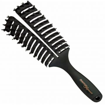 Hercules Vent Brush met Everzwijnhaar Zwart Small