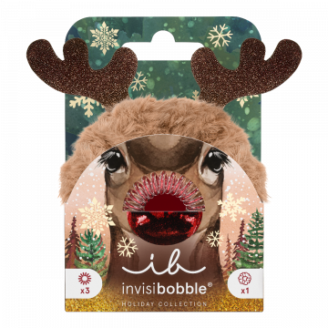 Invisibobble Red Nose Reindeer Set