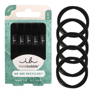 Invisibobble Hair Tie Black 5st