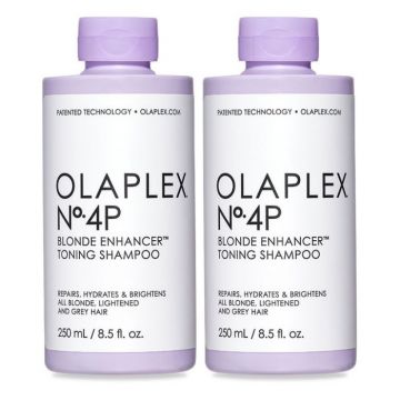 2x Olaplex No.4P Blonde Enhancer Toning Shampoo
