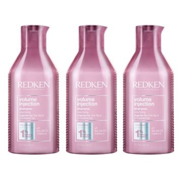 Redken Volume Injection Shampoo 3x 300ml = 900ml