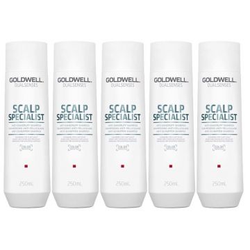 5x Goldwell Dualsenses Scalp Specialist Anti-Dandruff Shampoo 250ml