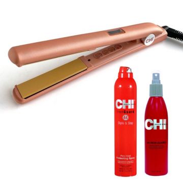 CHI Stijltang G2 Limited Edition Frosé + CHI Iron Guard set