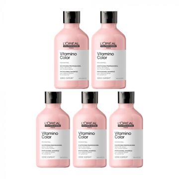 5x L'Oréal Serie Expert Vitamino Shampoo 300ml
