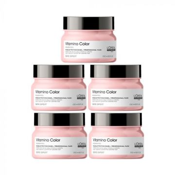 5x L'Oréal Serie Expert Vitamino Color Mask 250ml