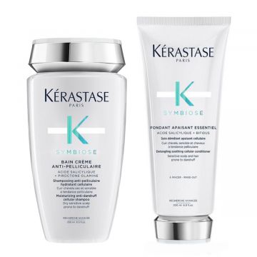 Kerastase Symbiose Bain Crème Anti-Pelliculaire 250ml + Fondant Apaisant Essentiel 200ml