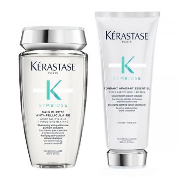 Kerastase Symbiose Bain Pureté Anti-Pelliculaire 250ml + Fondant Apaisant Essentiel 200ml