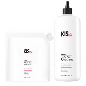 KIS Magic Mud Lightener 500gr + OxyCream 6% 1000ml