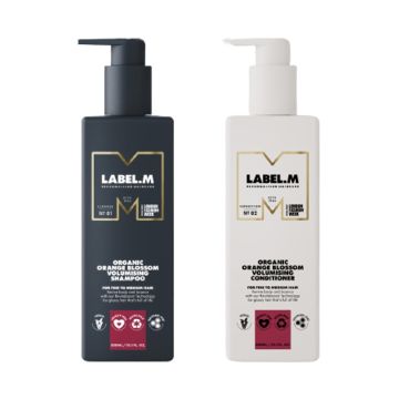 Label.m Organic Orange Blossom Volumising Shampoo 300ml + Conditioner 300ml