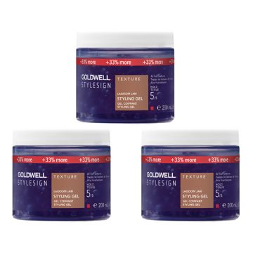 3x Goldwell StyleSign Lagoom Jam Styling Gel 200ml