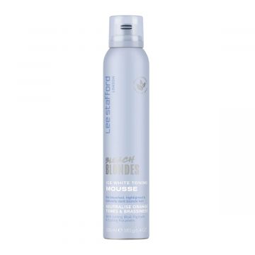 Lee Stafford Bleach Blondes Ice White Toning Mousse 200ml