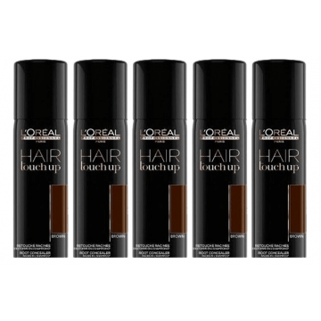 5x L'Oréal Hair Touch Up Uitgroei Concealer brown 75ml