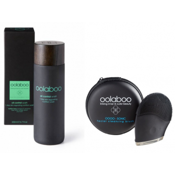Oolaboo Oil Control 1 Step Skin Regulating Nutrition Wash 200ml + OOOO-Sonic Facial Cleansing Brush